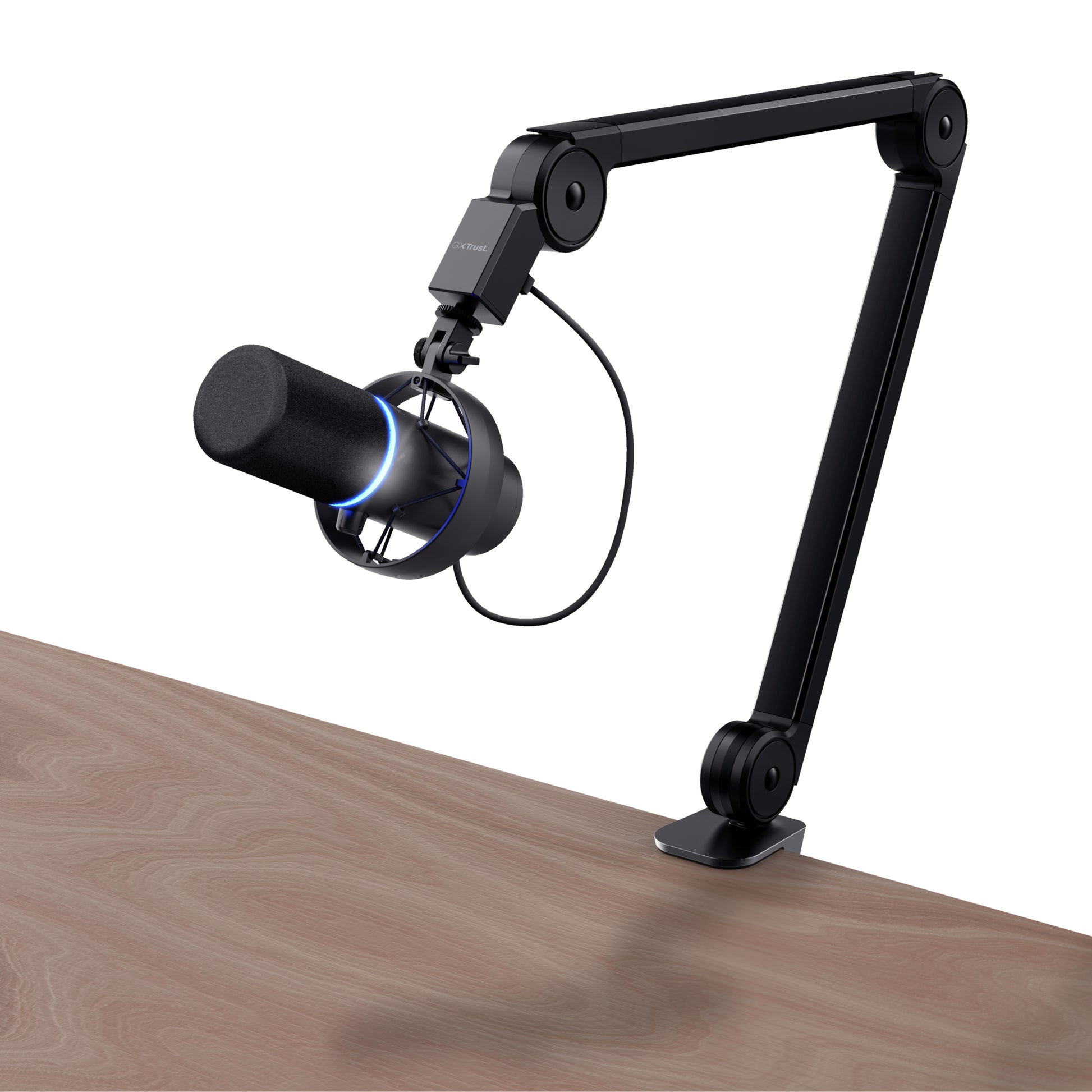 Trust GXT 255+ Onyx – Mikrofon, USB, Niere, Kondensator, Gaming, Schwarz