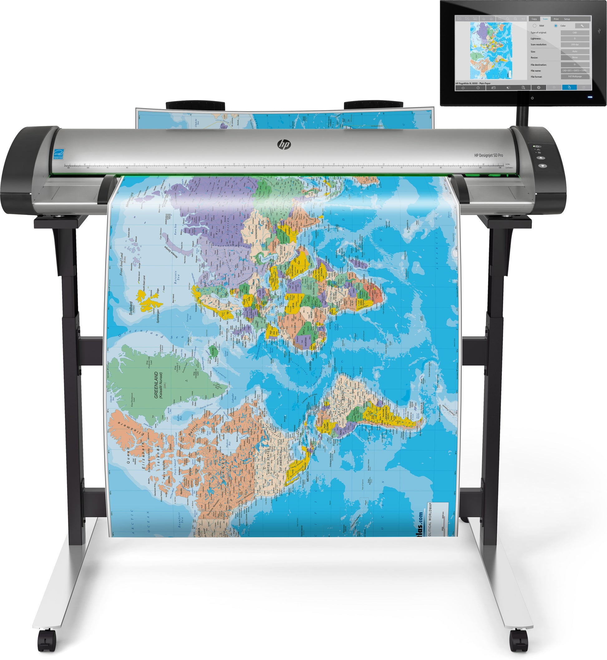 HP SD Pro 2 44inch – Einzugsscanner, A0, LAN, 1'200 dpi