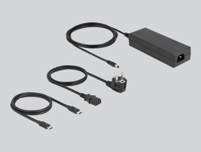 DeLOCK 64157 Thunderbolt-Hub – 1× USB-A, 100 W PD, 4× TB4, für Windows/Mac/ChromeOS