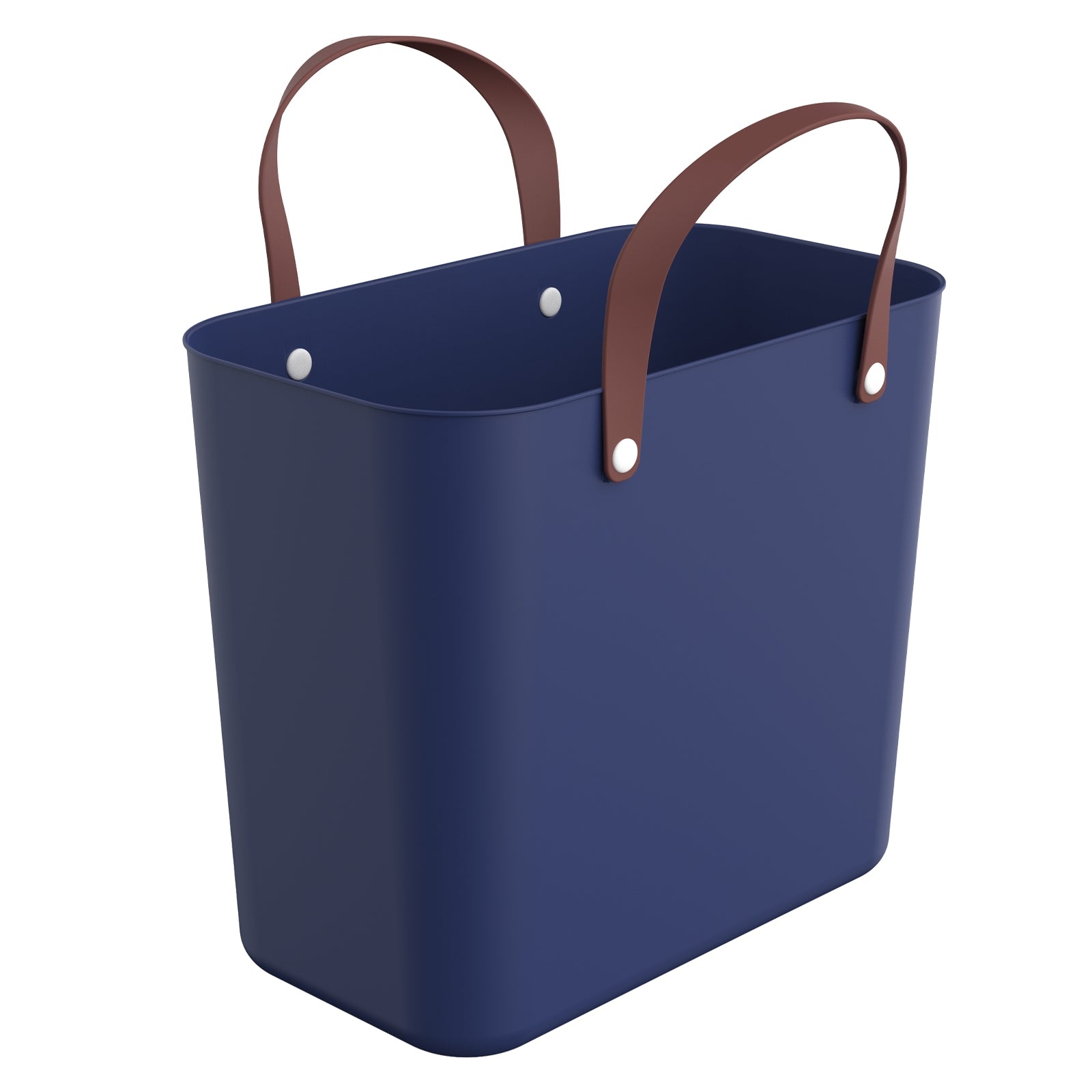 Rotho Einkaufstasche Multibag Style Albula – 25 l – 40 × 43 × 23,5 cm – Kunststoff – Dunkelblau Iris