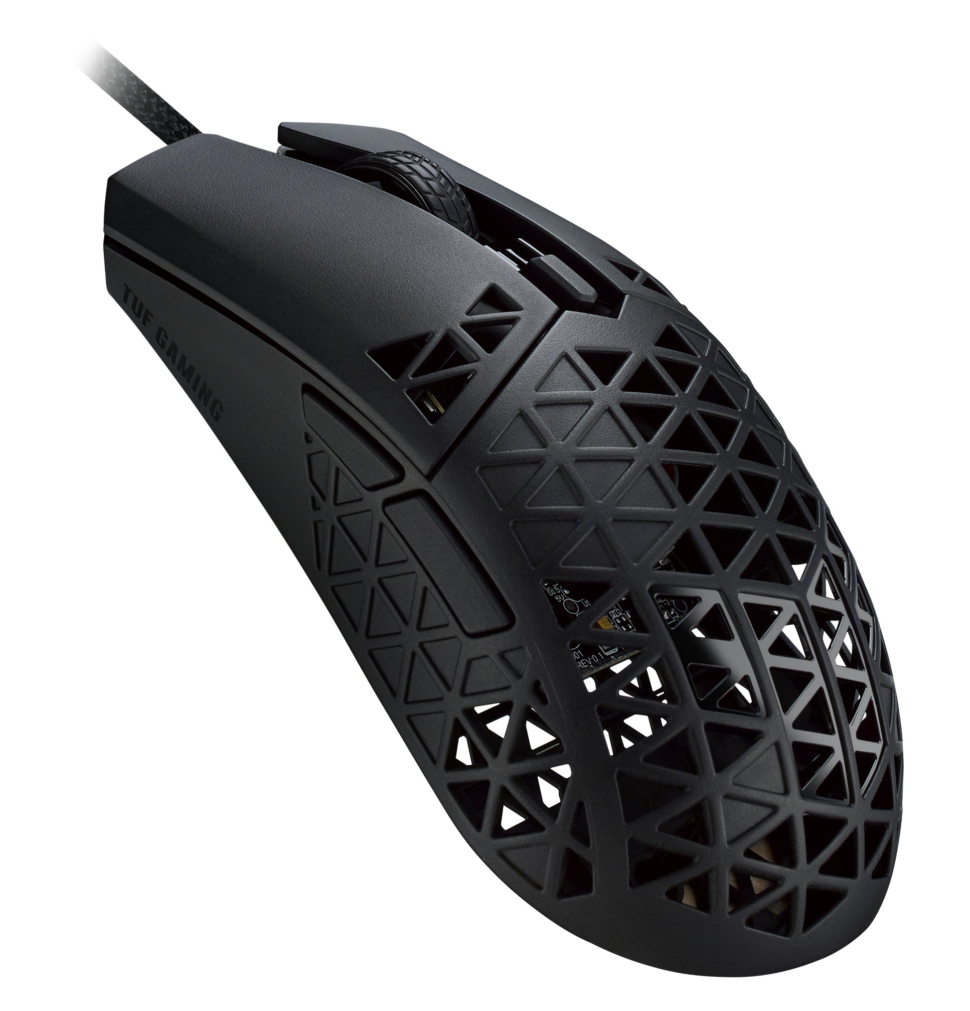 ASUS TUF Gaming M4 Air – Gaming-Maus – Kabelgebunden (USB‑A), 16000 DPI, beidhändig, Schwarz