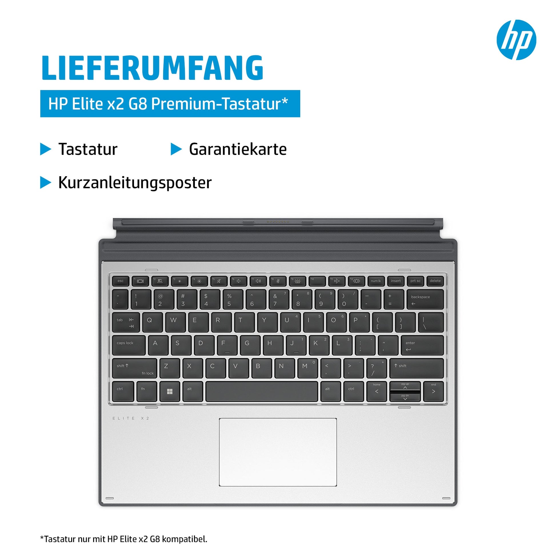 HP Elite x2 G8 Premium – Tastatur – für HP Elite x2 G8
