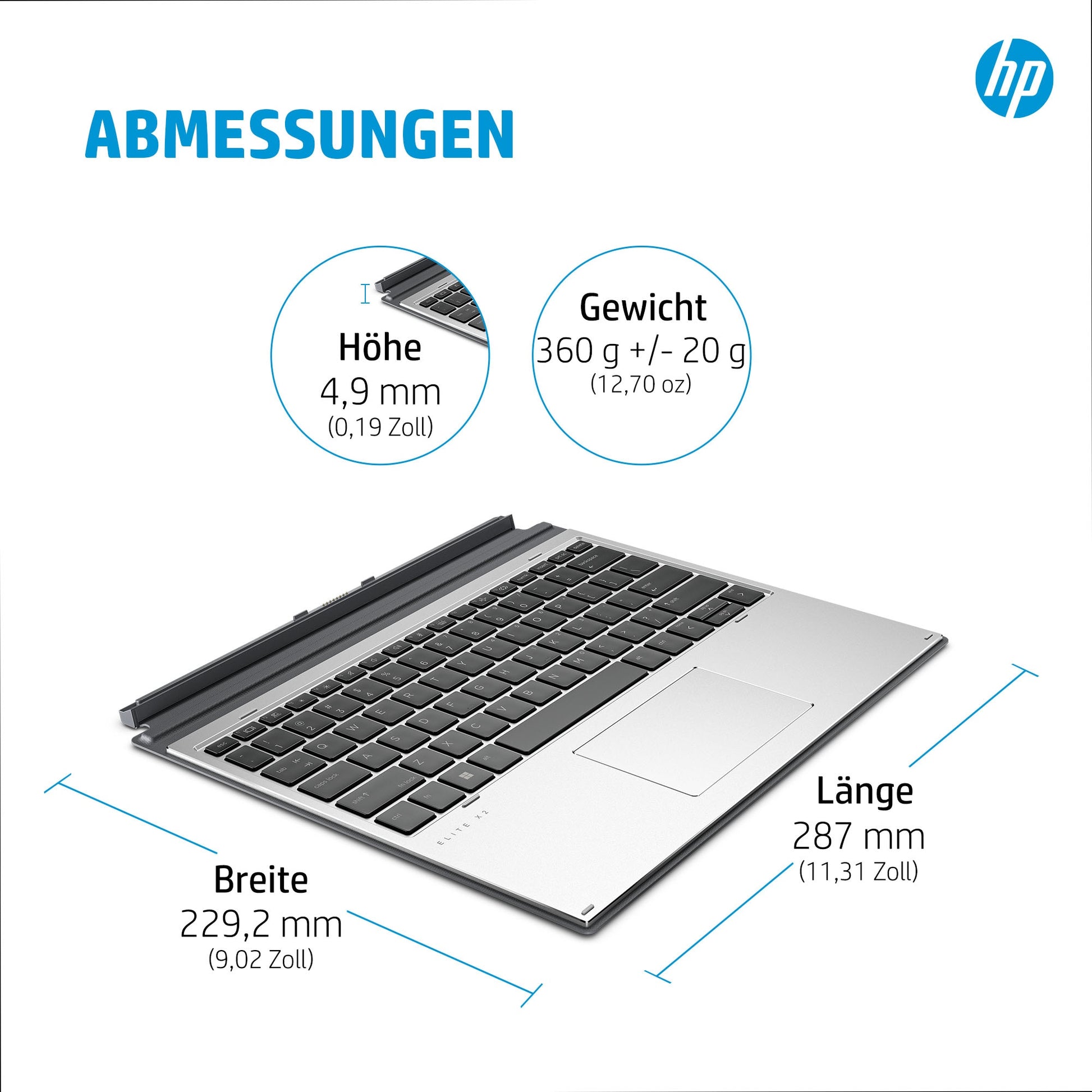 HP Elite x2 G8 Premium – Tastatur – für HP Elite x2 G8