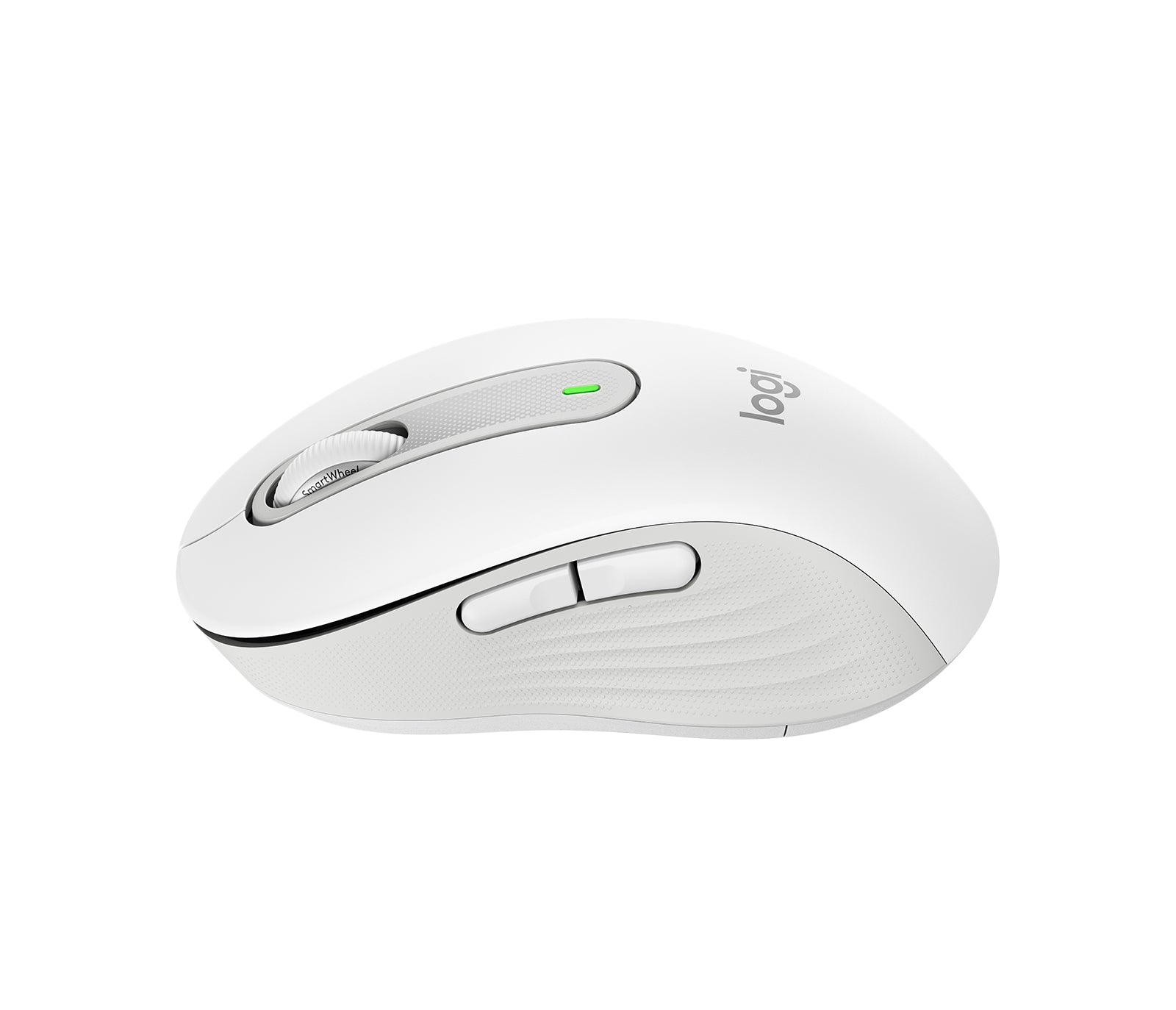 Logitech M650 Maus – kabellos, für Rechtshänder, Handflächengrösse M, weiss