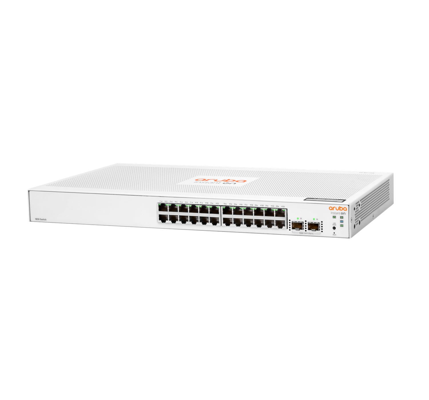 HPE Aruba 1830 24G 2SFP – Managed Switch – 24×GbE, 2×SFP, L2, 1U