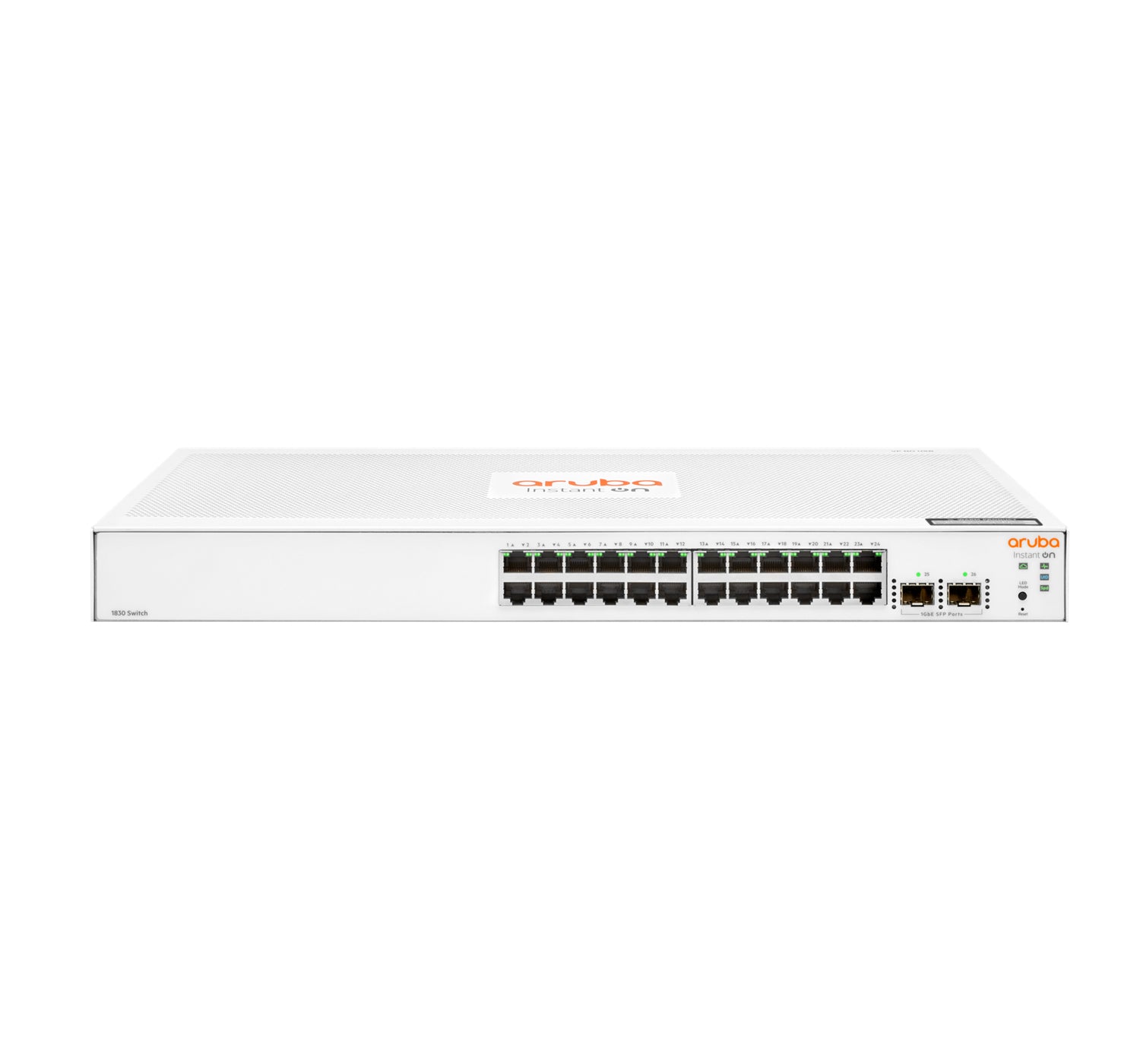 HPE Aruba 1830 24G 2SFP – Managed Switch – 24×GbE, 2×SFP, L2, 1U