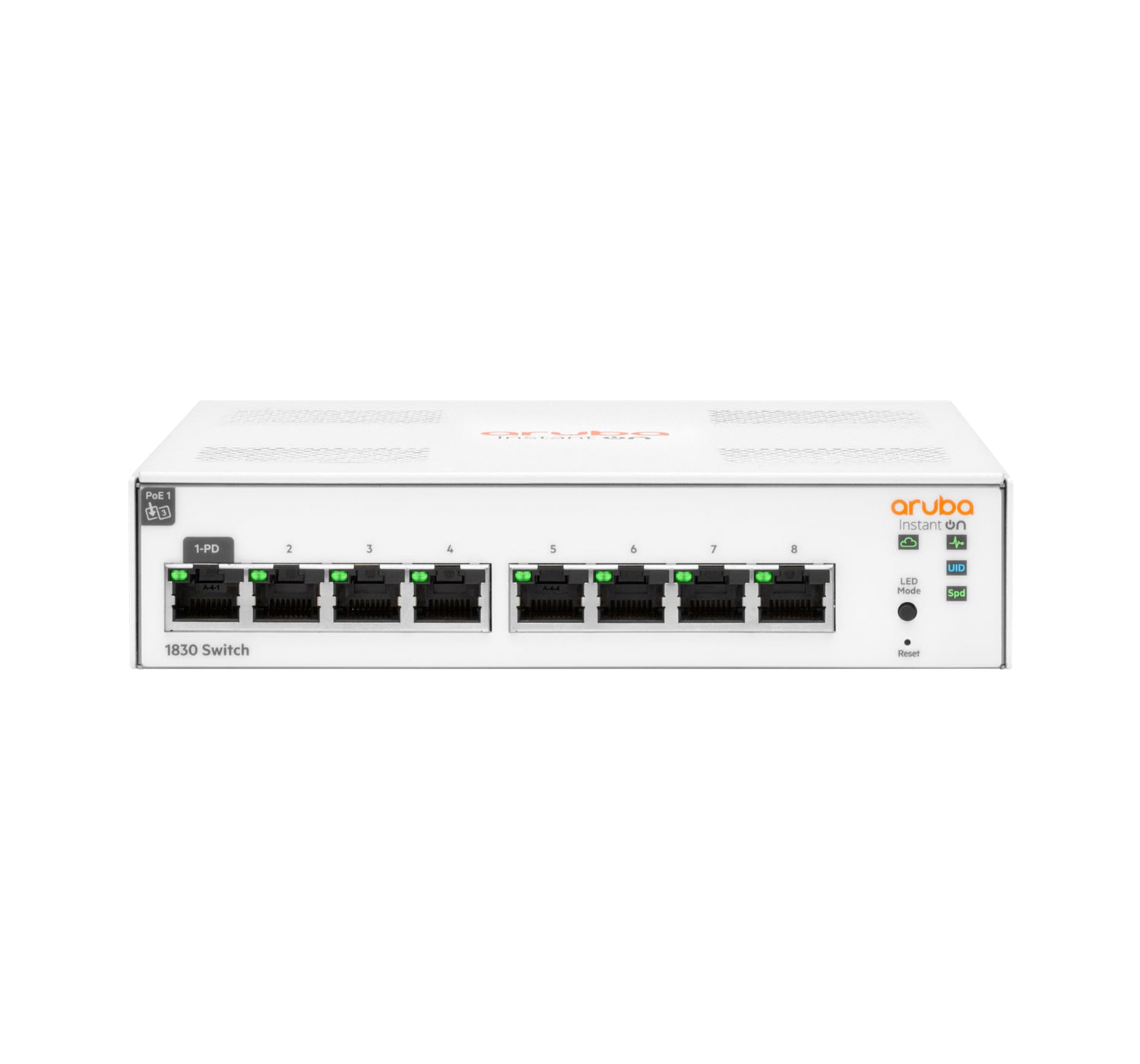 HPE Aruba Instant On 1830 8G – Managed Switch – 8×GbE, L2, 19" Rack
