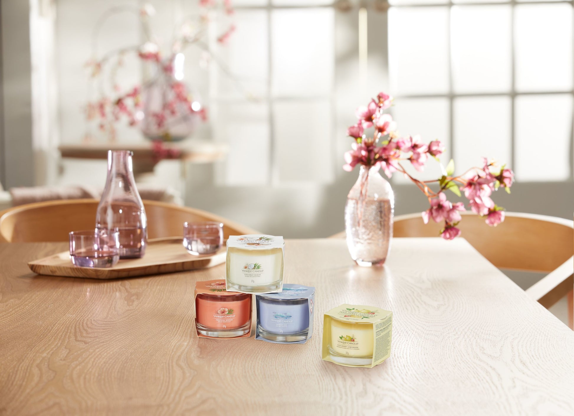 Yankee Candle Coconut Beach – Duftkerze, Votivkerze im Glas, 10 h