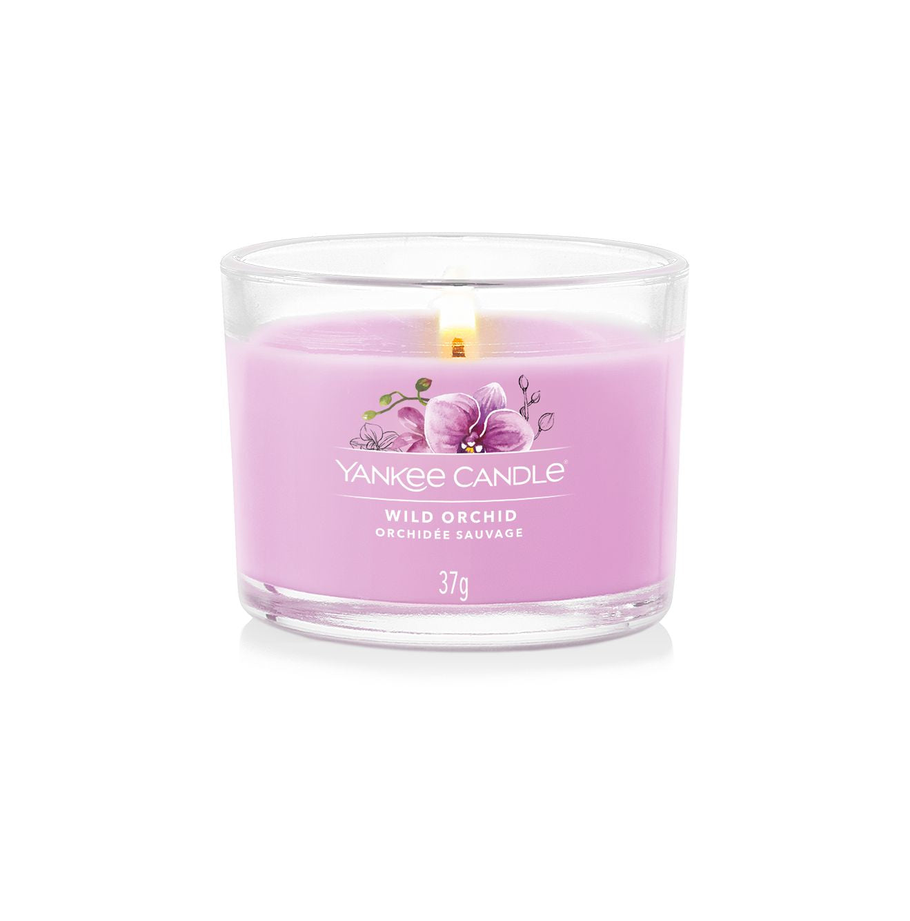 Yankee Candle Duftkerze – Wild Orchid – Ø 5,4 × 4,5 cm – 10 h