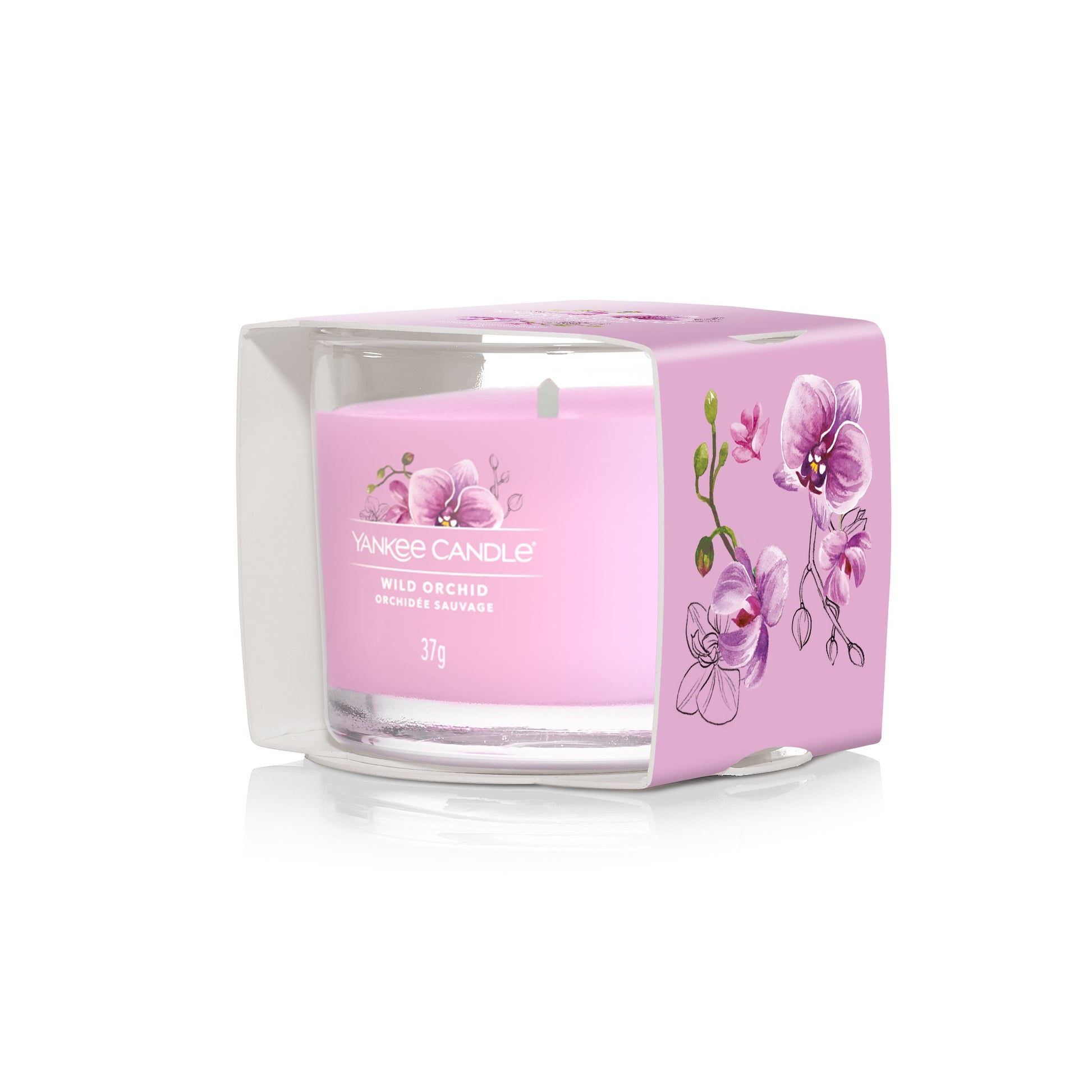 Yankee Candle Duftkerze – Wild Orchid – Ø 5,4 × 4,5 cm – 10 h