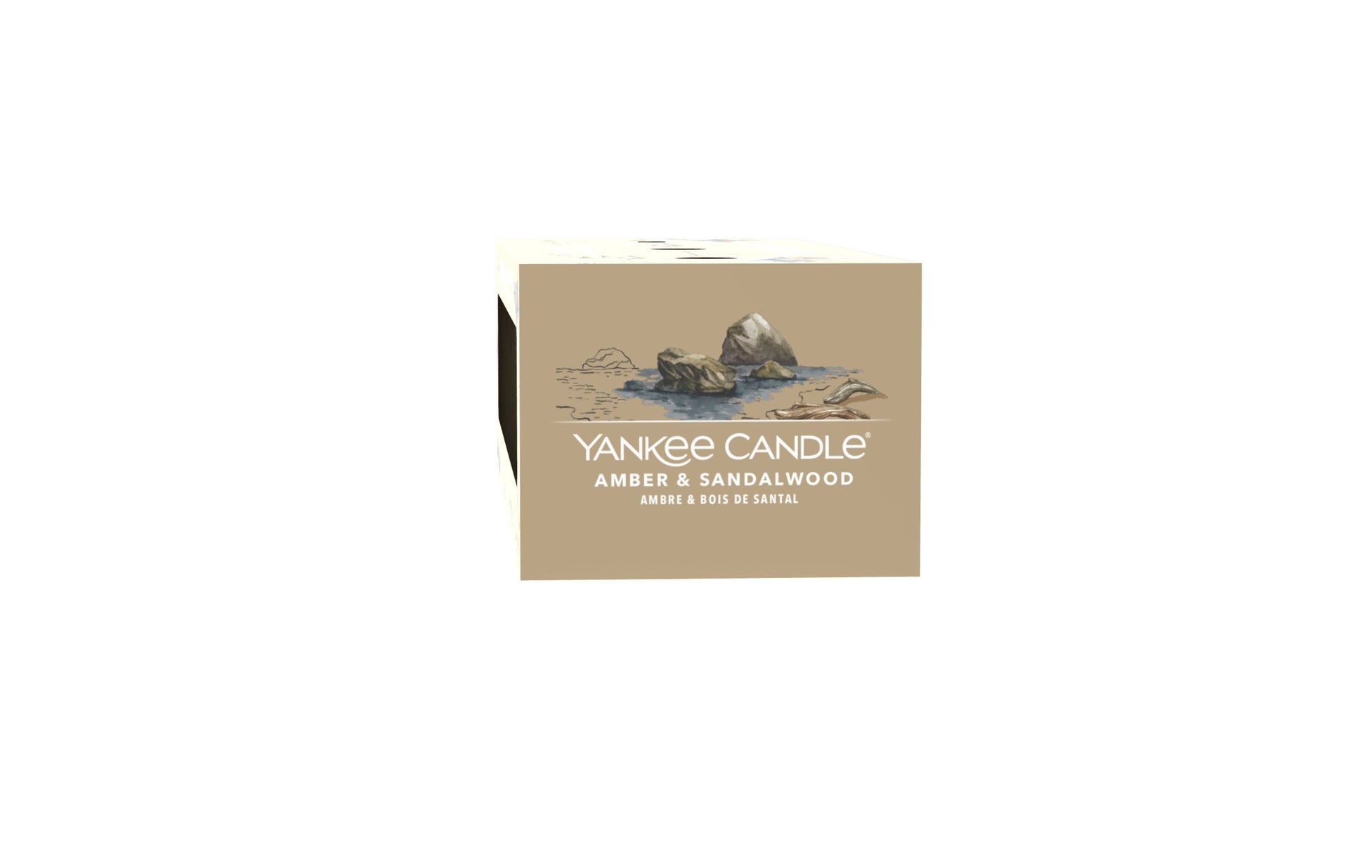 Yankee Candle Duftkerze – Bernstein & Sandelholz – Ø 5,4 × 4,5 cm – 10 h
