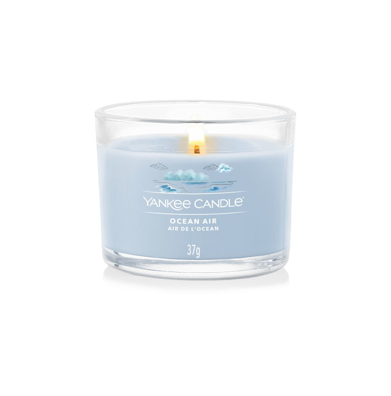 Yankee Candle Duftkerze – Ocean Air – Ø 5,4 × 4,5 cm – ca. 10 h