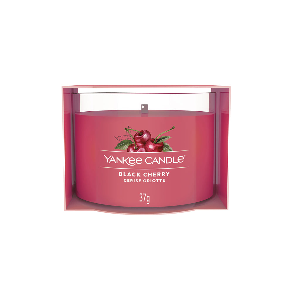 Yankee Candle Black Cherry – Duftkerze, Votivkerze im Glas