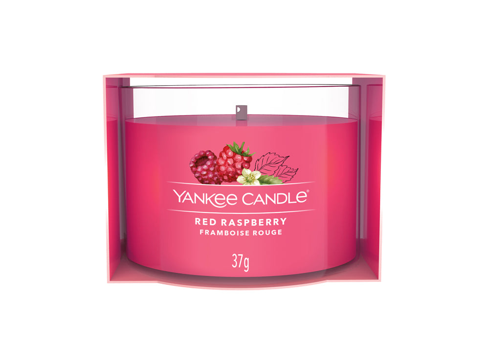 Yankee Candle Duftkerze – Himbeere – Ø 5,4 × 4,5 cm