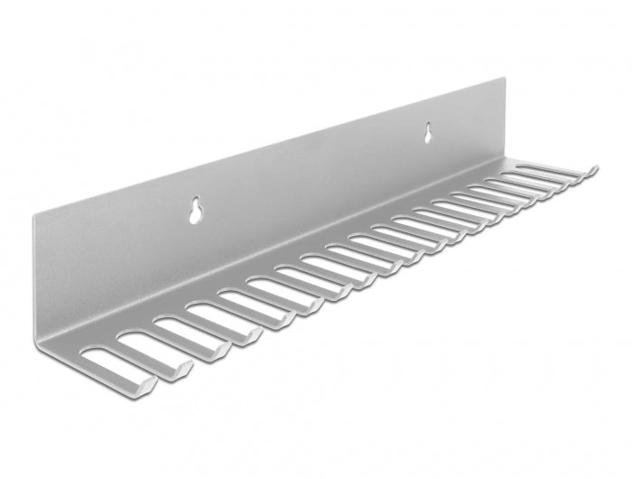 DeLOCK Kabelhalter, Wandmontage, Ø bis 8 mm – Grau