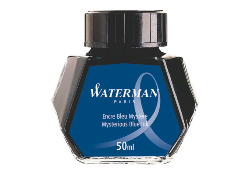Waterman Füllfederhaltertinte für Konverter und Kolbenmechanik – Blau, geruchsarm, 50 ml