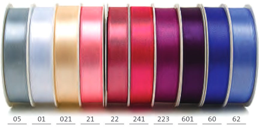Goldina Doppelsatin-Band, Stoff, Weiss, 3 mm × 10 m, 1 Stk.
