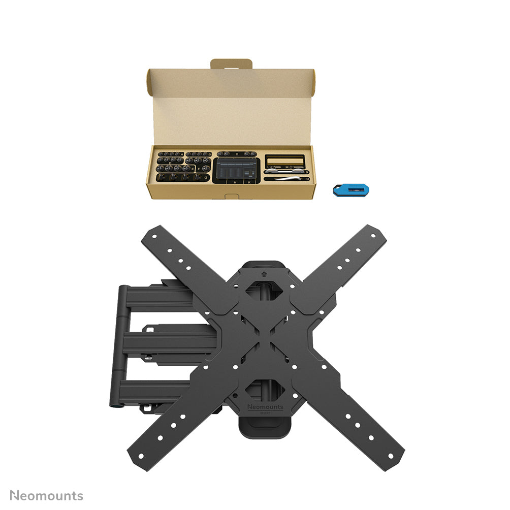 Neomounts WL40S-850BL14 – Wandhalterung, Full-Motion, für 32–65", VESA 100×100–400×400, bis 40 kg, schwarz