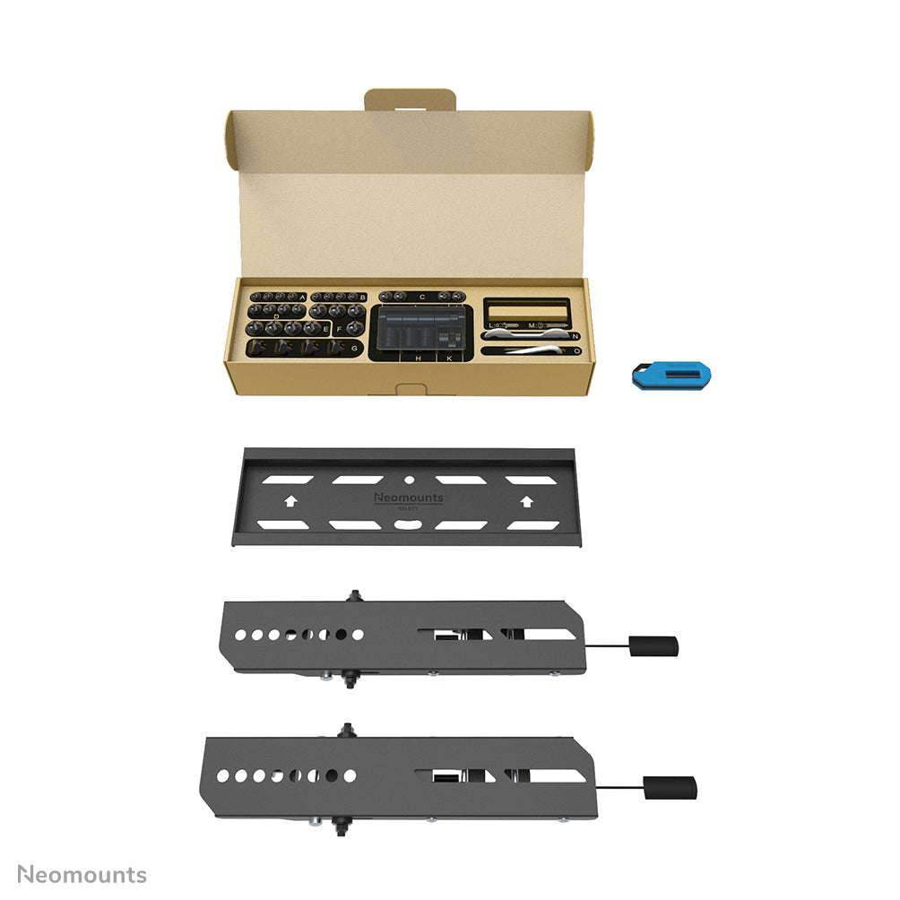 Neomounts WL35S-850BL12 – Wandhalterung, neigbar, für 24–65", VESA 75×75–200×200, bis 40 kg, schwarz