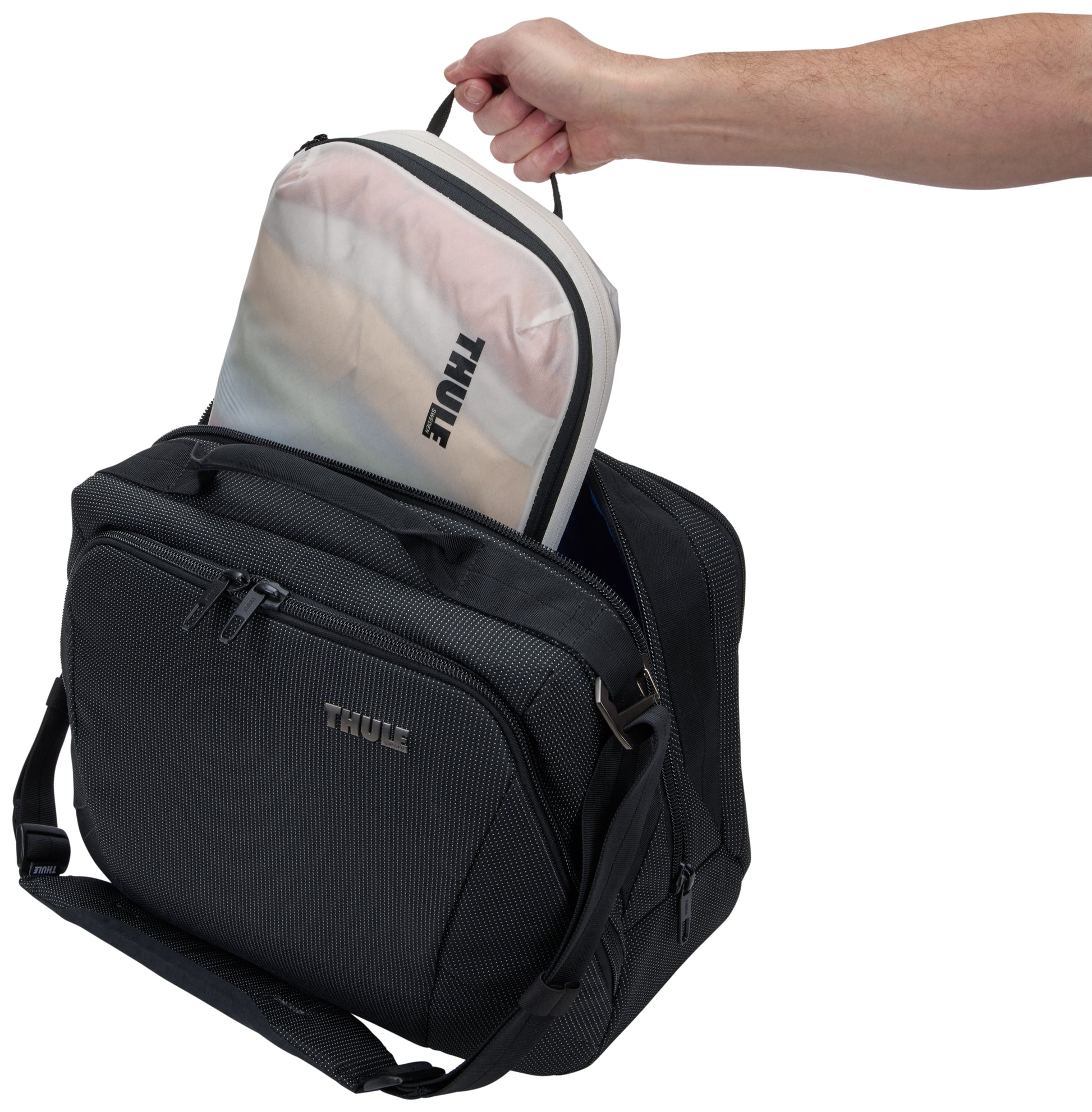 Thule Packungswürfel Compression Packing Cube (Medium), 3 l, weiss, Nylon, TCPC202, 1 Stk.