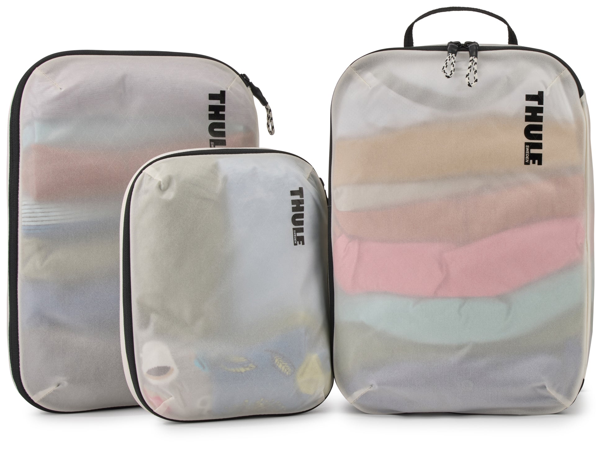Thule Packwürfel-Set Accent TCCS201 – bluesign, 3 l – weiss, Nylon – 2-teilig