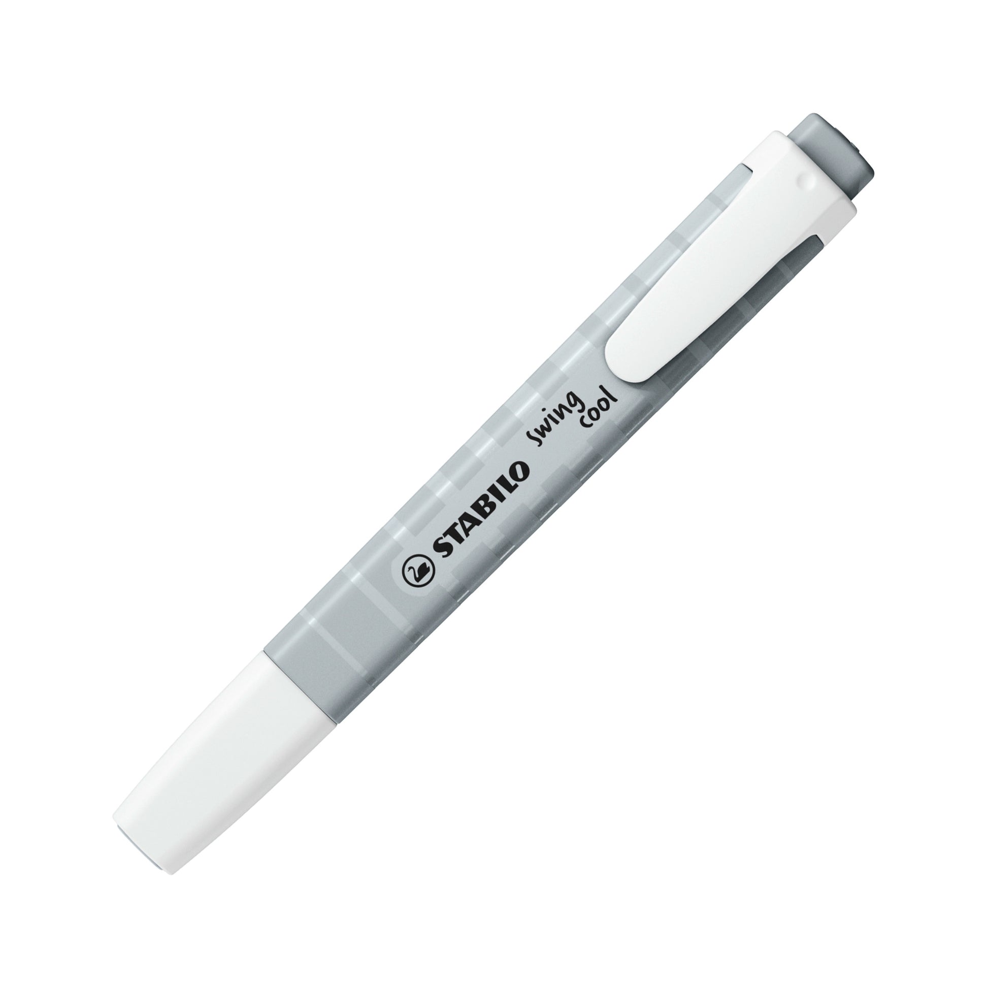STABILO swing cool Pastel Edition Textmarker seidengrau – Keilspitze, 1–4 mm