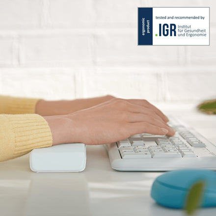 Leitz Tastatur-Handgelenkauflage – Ergo Cosy – für Tastatur – Schaumstoff – rutschfest – 437×71×22 mm – Grau