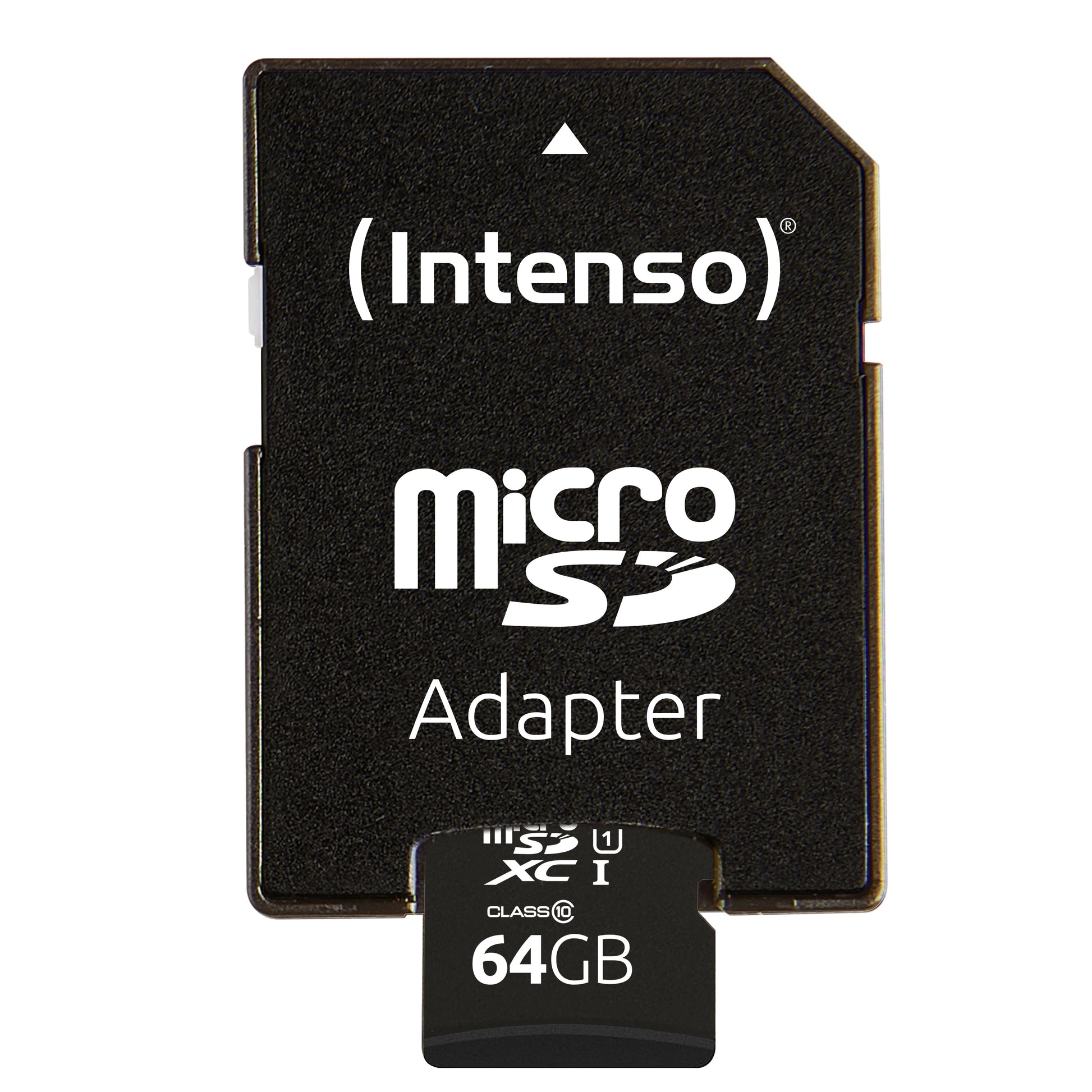 Intenso PREMIUM microSDXC 64 GB – UHS-I, Klasse 10, U1, 90 MB/s, inkl. SD-Adapter