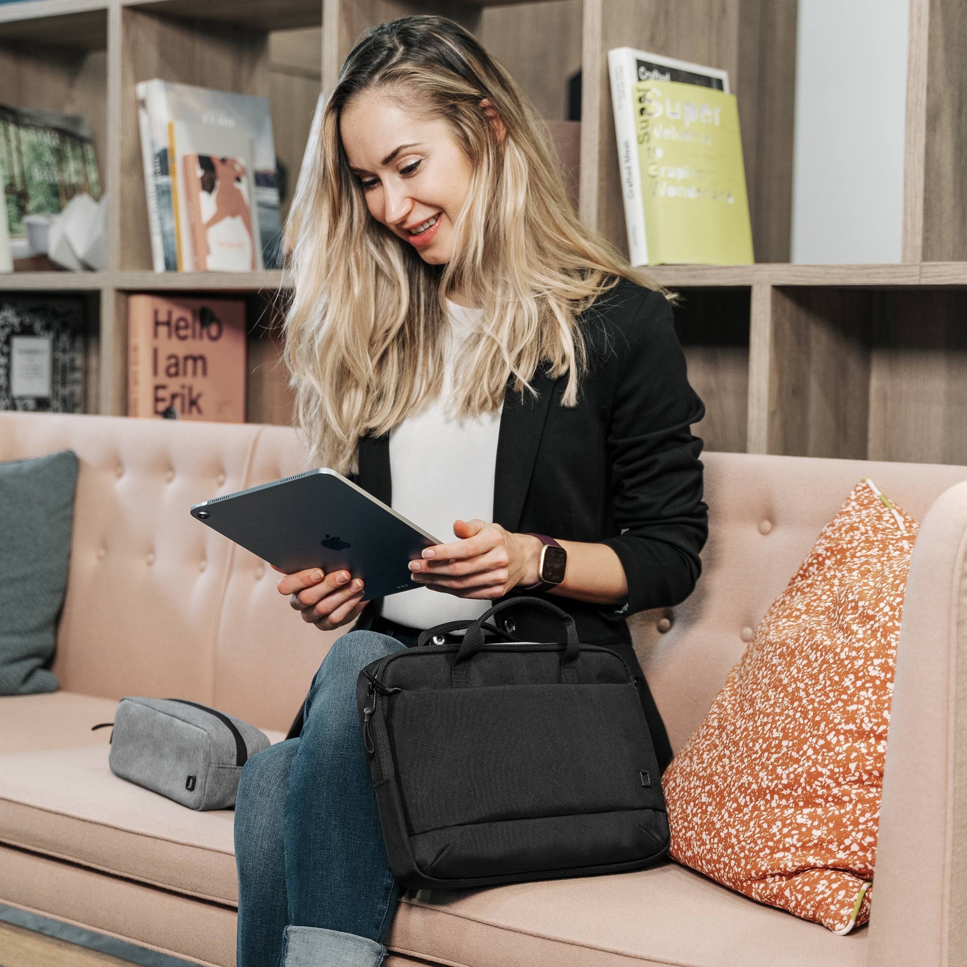 DICOTA Eco Slim MOTION Notebook-Tasche 13,3" – aus recyceltem PET – Schwarz