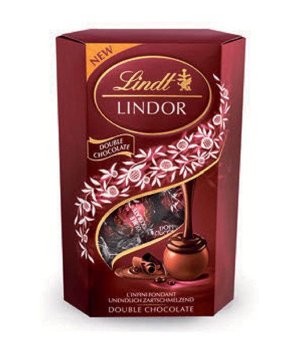Lindt LINDOR Kugeln – Double Chocolate – 200 g
