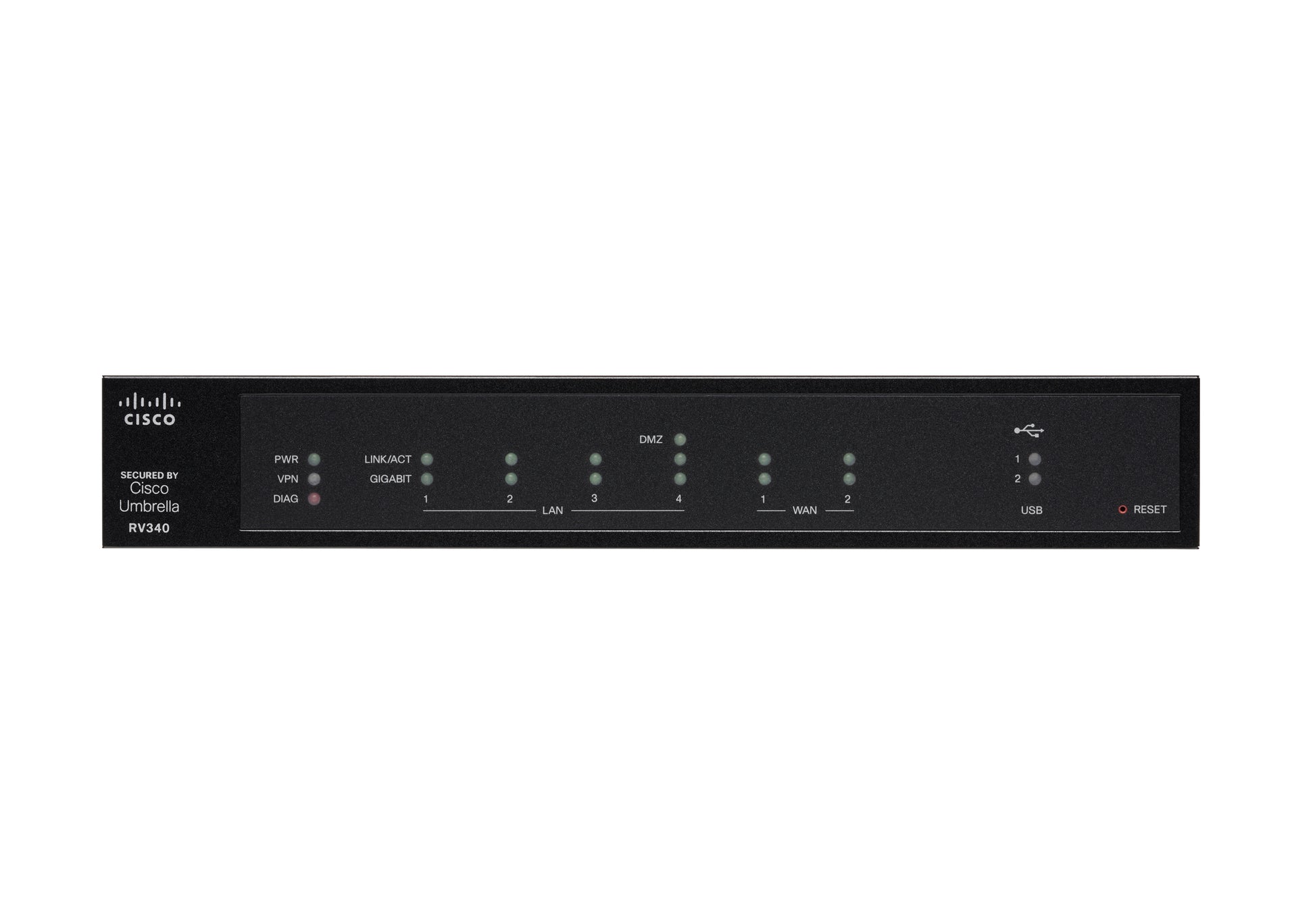 Cisco RV340 – VPN-Router – 4×GbE, Dual-WAN, IPsec/L2TP/SSL VPN, rackfähig
