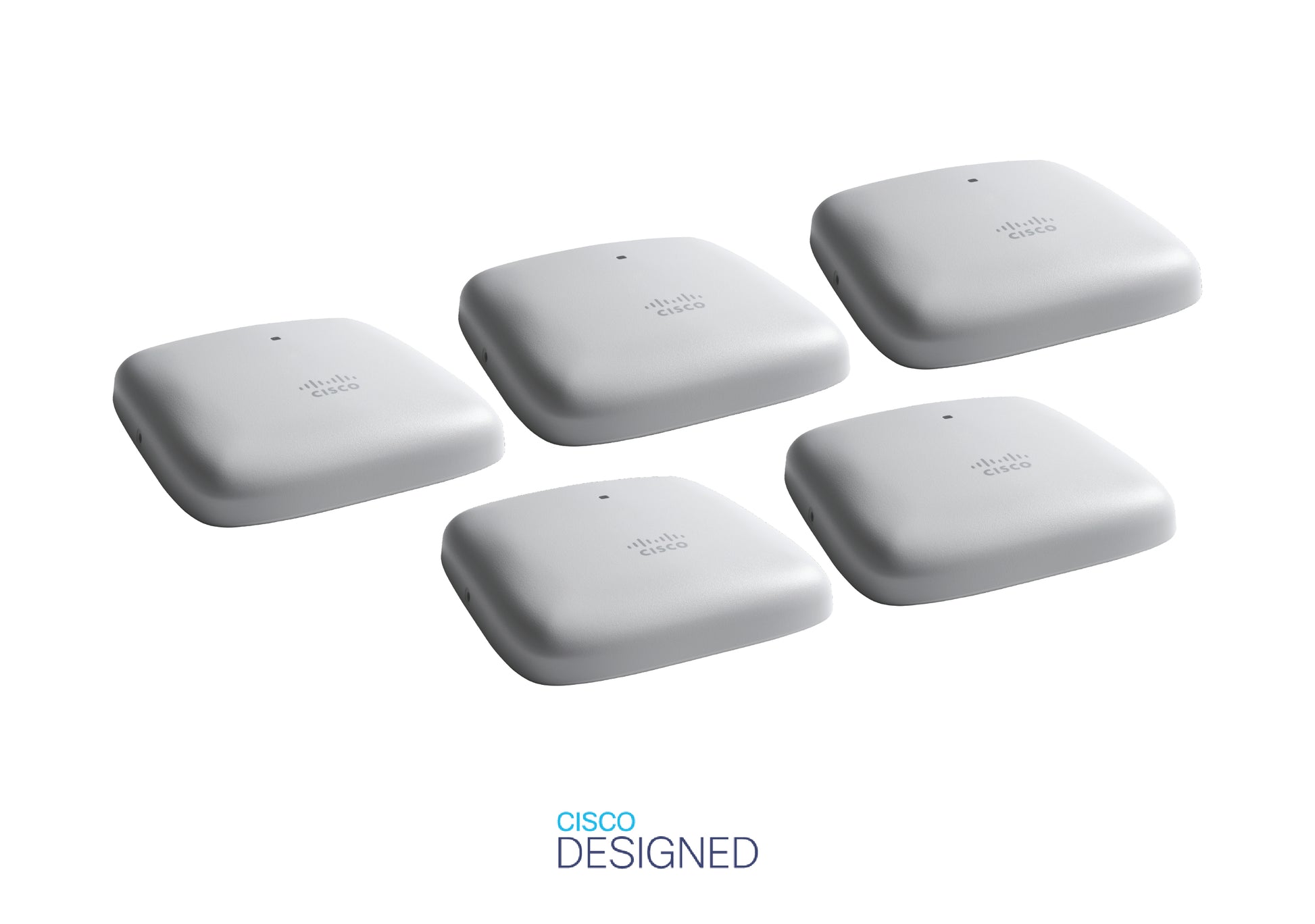 Cisco CBW240AC – Wi‑Fi 5 Access Point (5er-Pack), Dual-Band (2,4/5 GHz), 1733 Mbit/s, 1GbE, PoE, Decke/Wand
