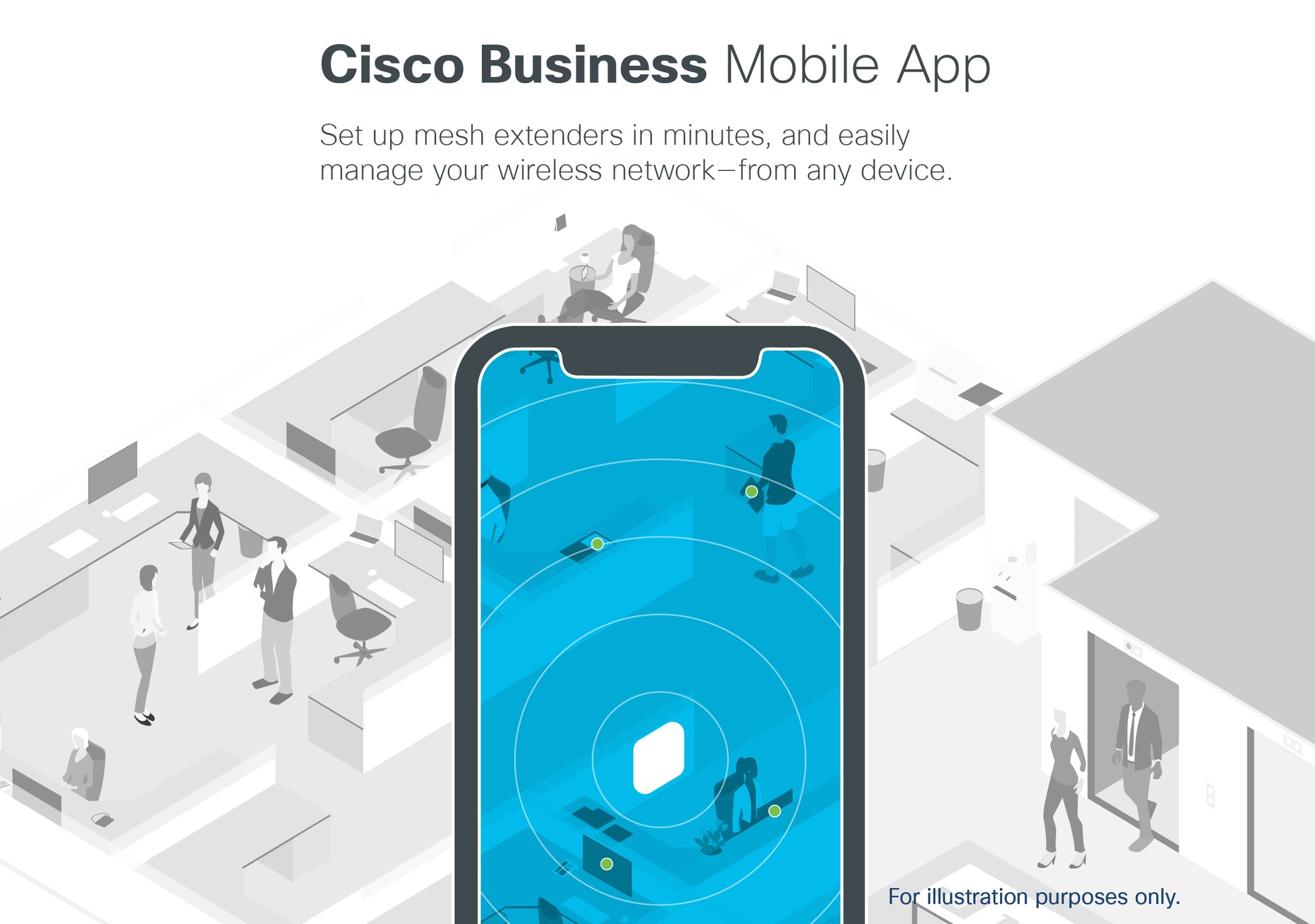 Cisco CBW240AC – Wi‑Fi 5 Access Point (5er-Pack), Dual-Band (2,4/5 GHz), 1733 Mbit/s, 1GbE, PoE, Decke/Wand