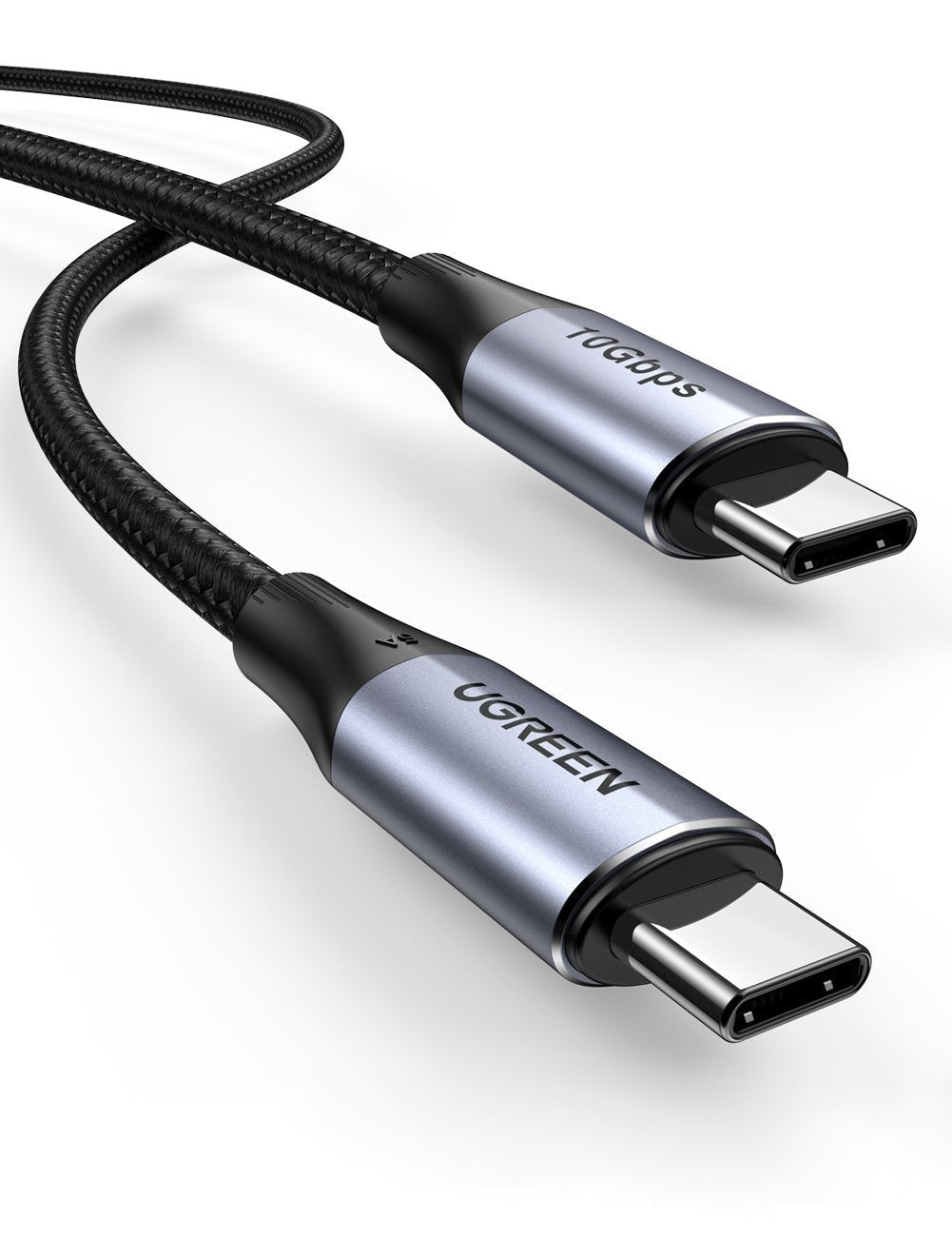 Ugreen USB-C Verlängerungskabel (Stecker auf Buchse) – USB 3.2 Gen 2 (10 Gbit/s) – 1 m – PD 100 W – Schwarz