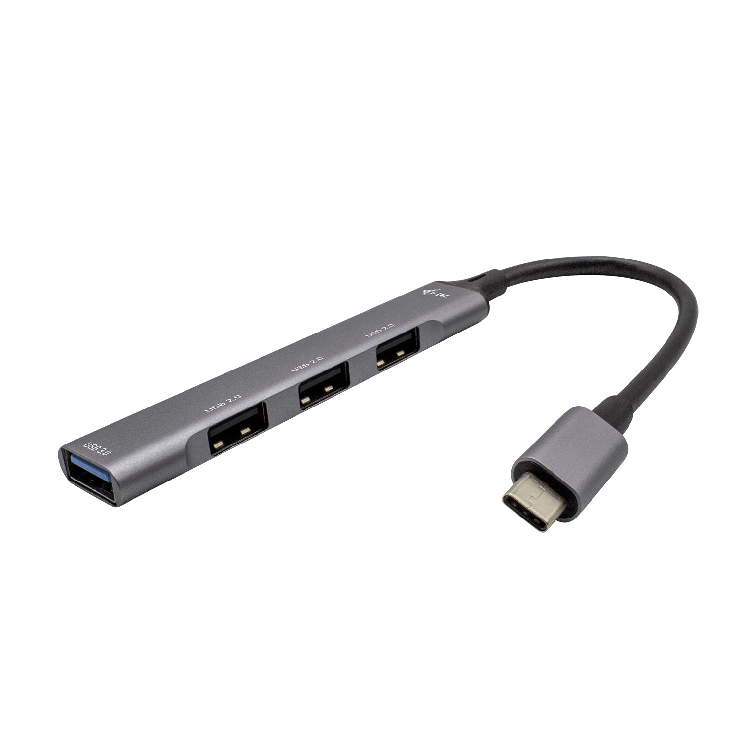 i-tec USB-Hub – USB-C, 4× USB-A, für Windows/Mac/Linux
