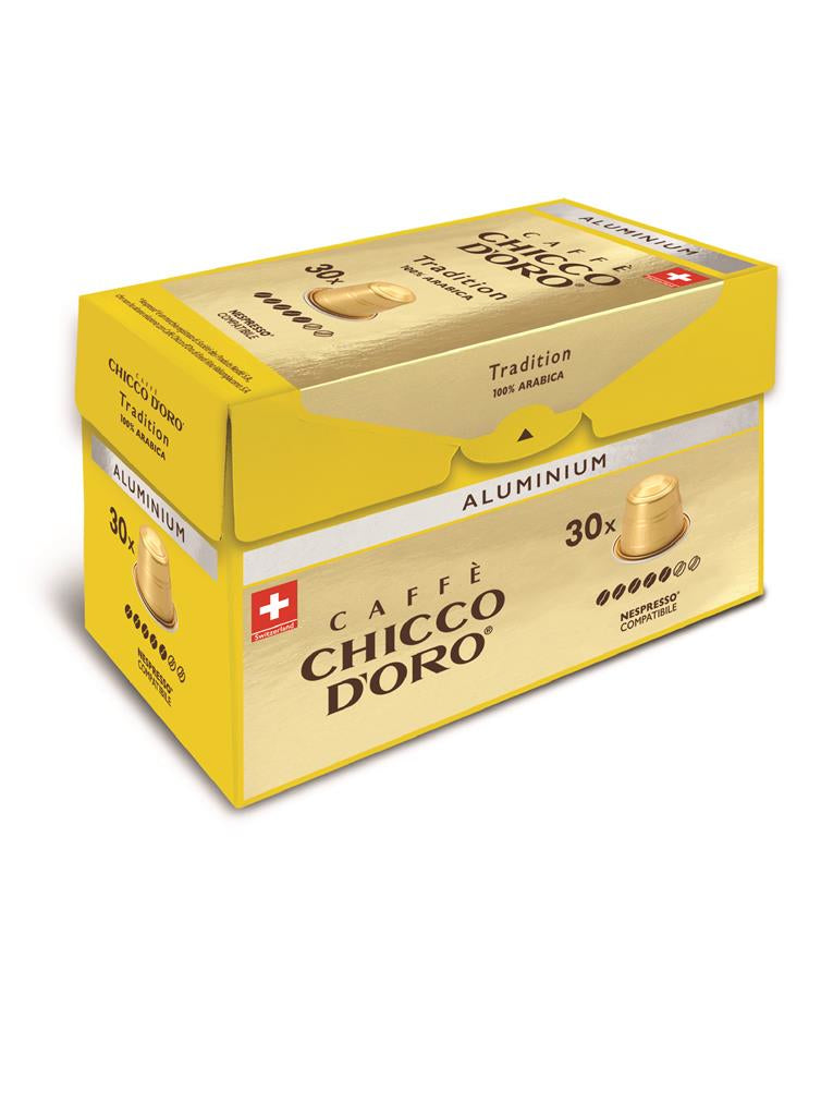 Chicco d'Oro Tradition – Kapseln für Nespresso – Espresso, 100% Arabica, 30 Kapseln