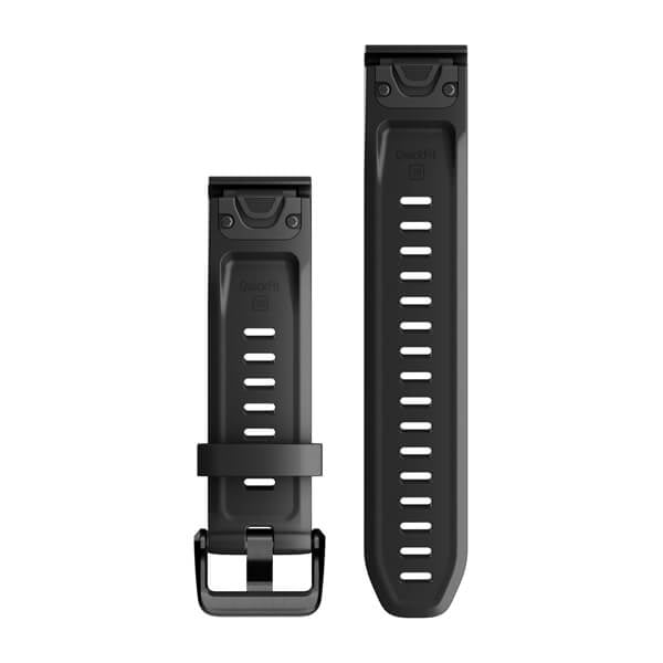 Garmin fenix 7S 20 mm QuickFit Armband – für Garmin fēnix 5S, fēnix 6S, fēnix 7S, Schwarz, Silikon