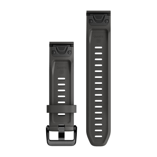 Garmin QuickFit 20 mm Silikon – Anthrazit, für fēnix 7S