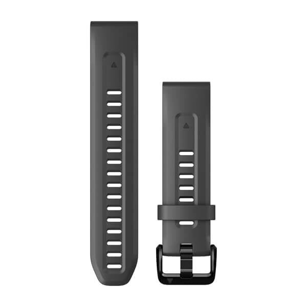 Garmin QuickFit 20 mm Silikon – Anthrazit, für fēnix 7S
