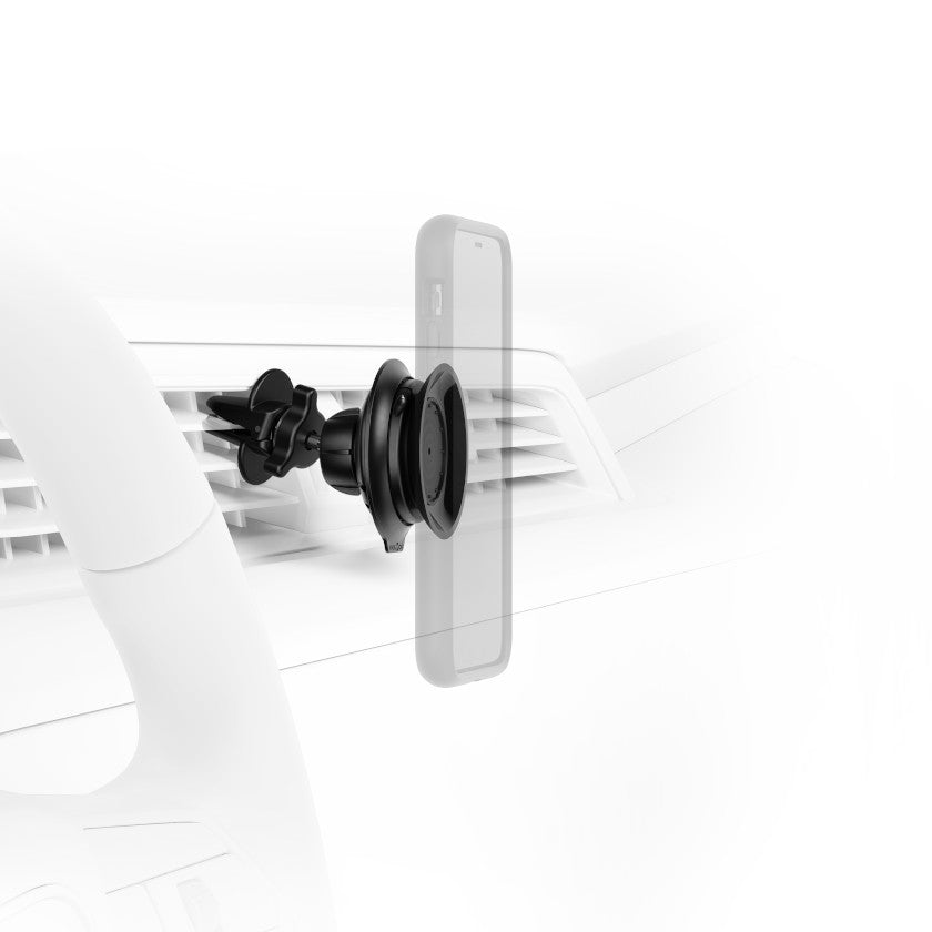 FIDLOCK Vacuum Base – Auto-Halterung – magnetisch, Lüftungsschlitz – für Smartphones (Universal) – Schwarz