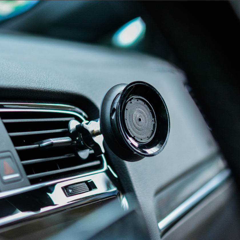 FIDLOCK Vacuum Base – Auto-Halterung – magnetisch, Lüftungsschlitz – für Smartphones (Universal) – Schwarz