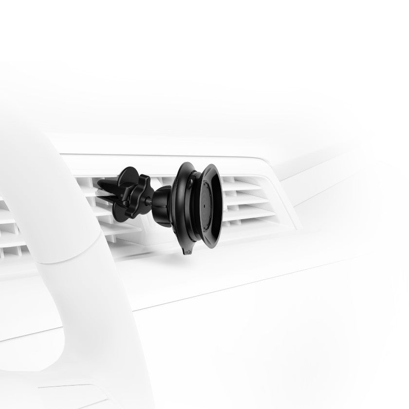 FIDLOCK Vacuum Base – Auto-Halterung – magnetisch, Lüftungsschlitz – für Smartphones (Universal) – Schwarz