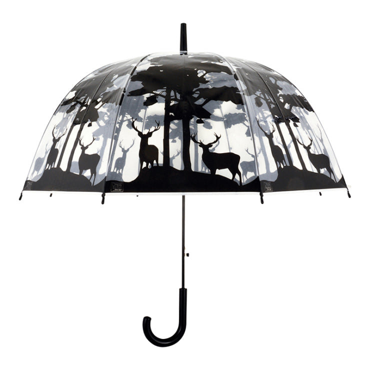 Esschert Design Stockschirm – Ø 80 cm, L 80,6 cm – transparent Wald