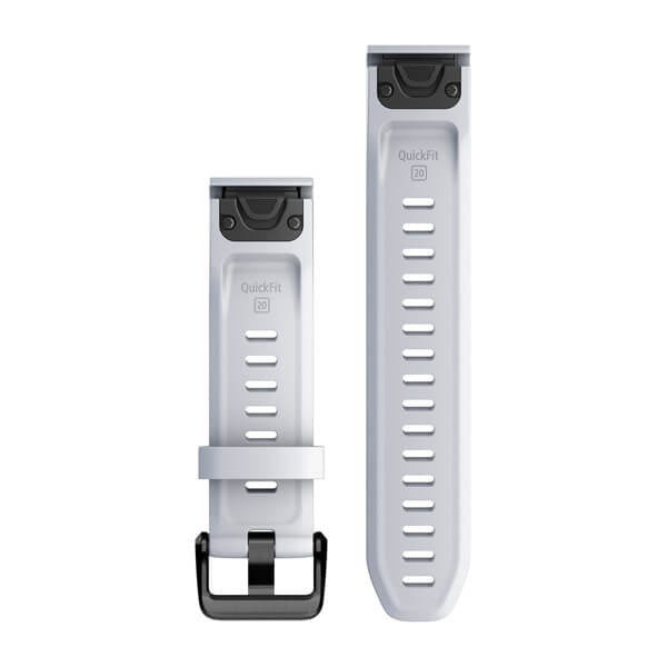 Garmin QuickFit 20 – Armband – für Garmin fēnix (5S/6S/7S) – Whitestone, 20 mm, Silikon