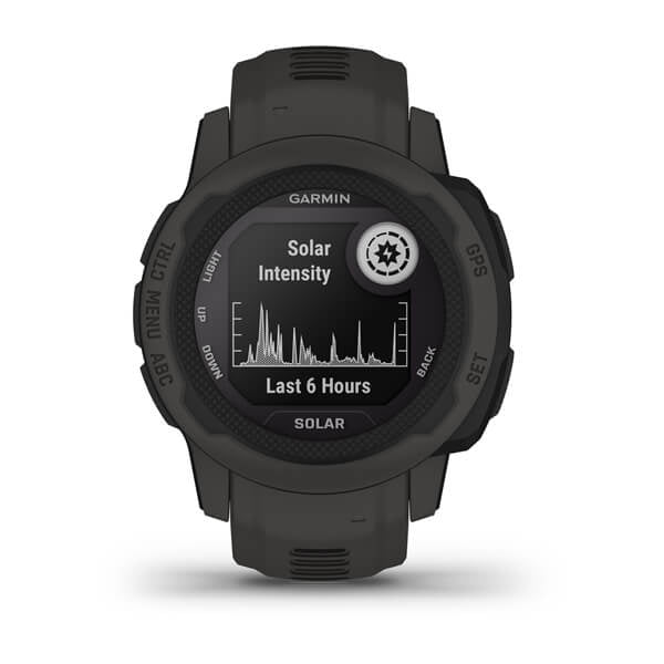 Garmin Instinct 2S Solar 40 mm GPS – Polymer Graphit, Sportarmband, 100 m, für Android, iOS