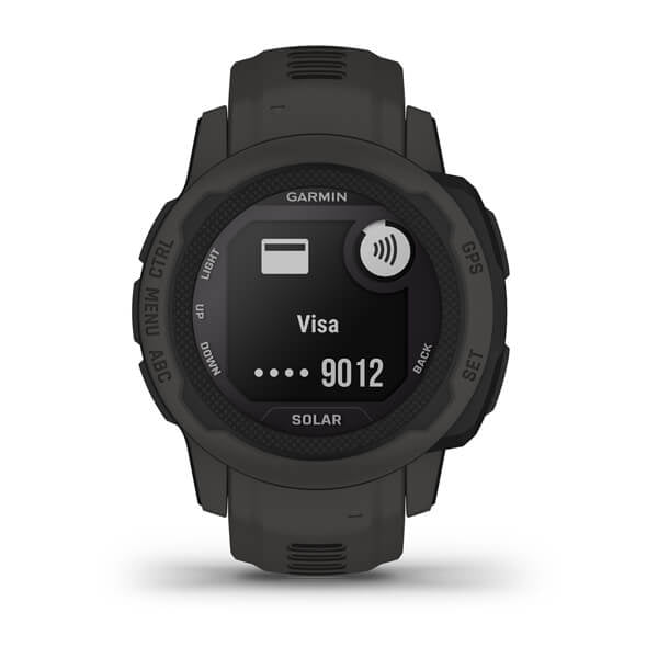 Garmin Instinct 2S Solar 40 mm GPS – Polymer Graphit, Sportarmband, 100 m, für Android, iOS