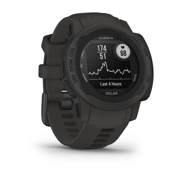 Garmin Instinct 2S Solar 40 mm GPS – Polymer Graphit, Sportarmband, 100 m, für Android, iOS