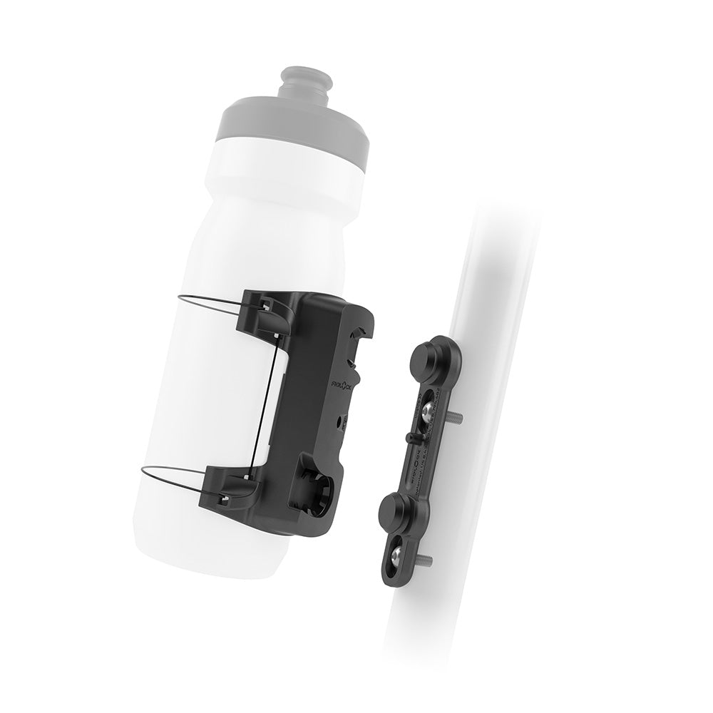 FIDLOCK Trinkflaschenhalter Uni Connector – für Flaschen bis Ø 80 mm – schwarz, Polyamid (PA) – 2 Stk.