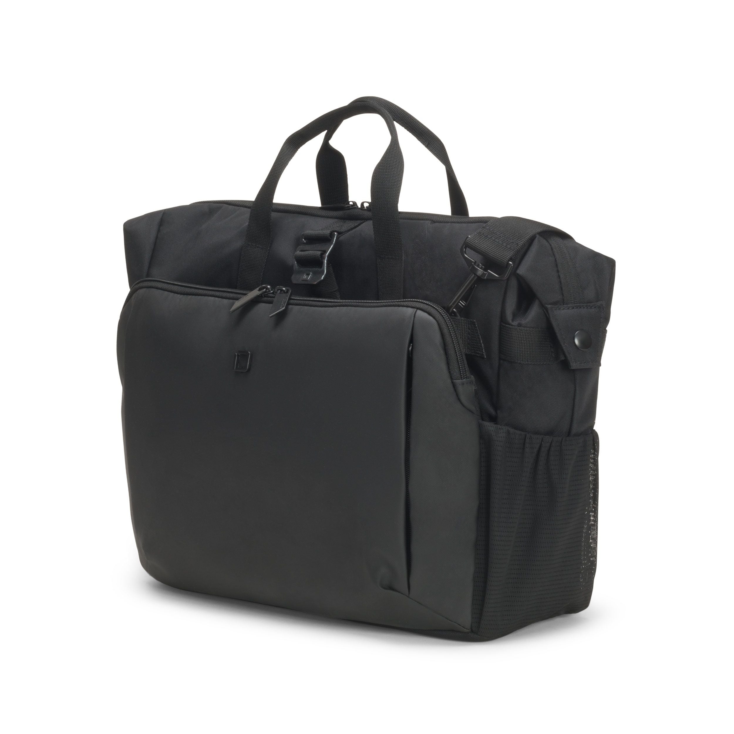 DICOTA Notebook-Tasche bis 15,6" – mit Tablet-Fach, aus 600D rPET – Schwarz