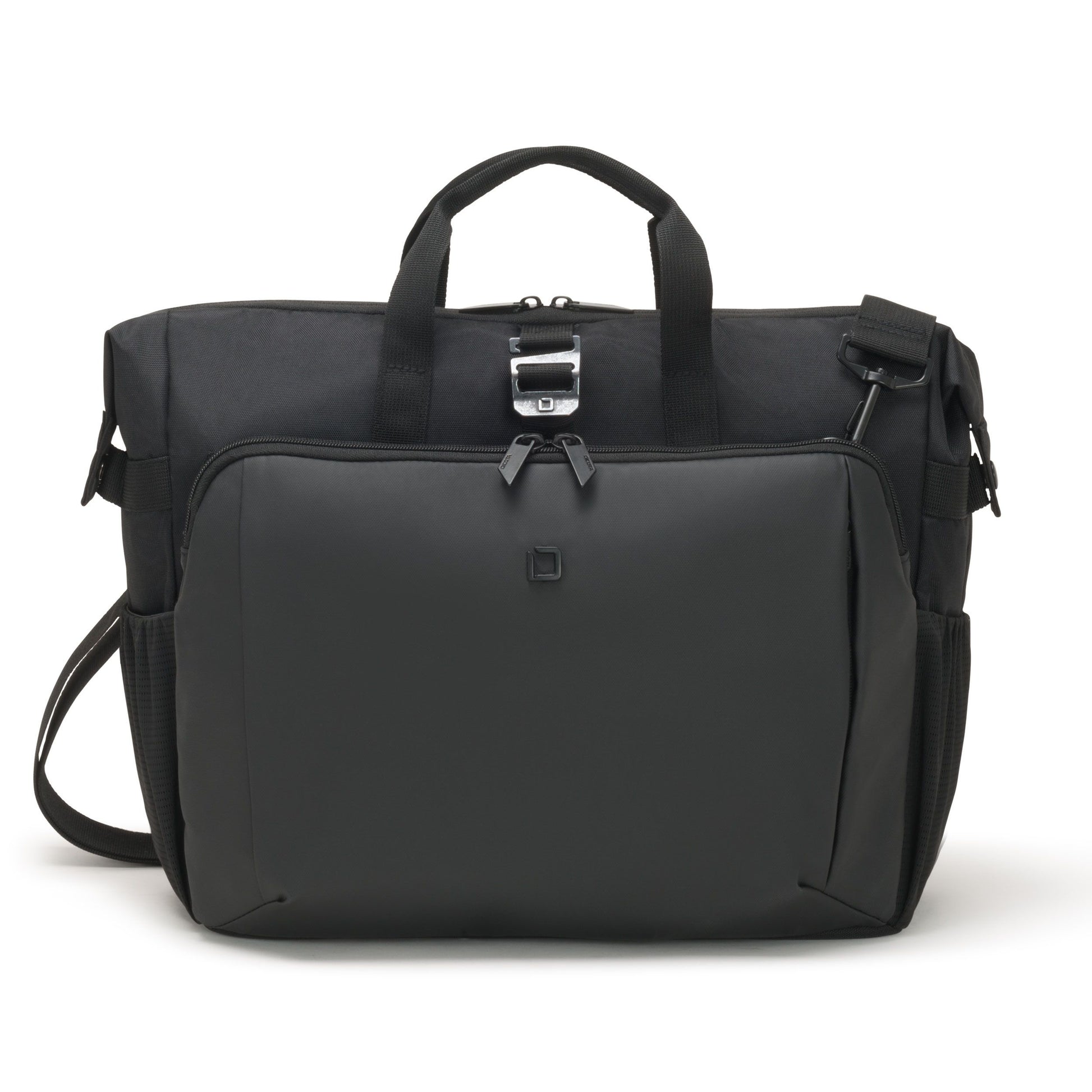 DICOTA Notebook-Tasche bis 15,6" – mit Tablet-Fach, aus 600D rPET – Schwarz